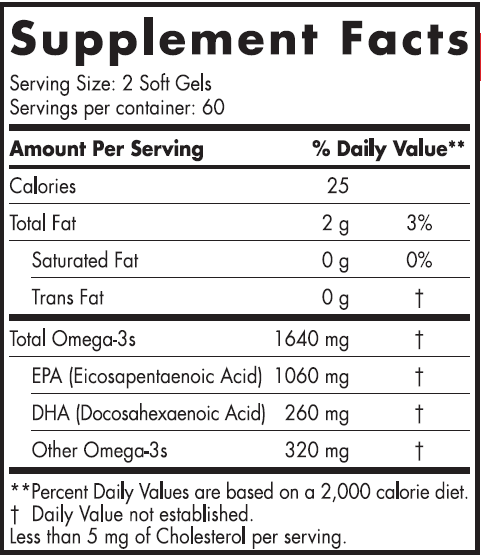 Nordic Naturals ProEPA Xtra 1000 mg 120 gels