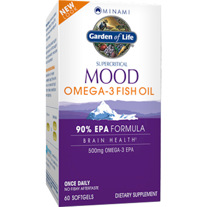 Garden of Life Mood Omega 3 fish oil 60 softgels