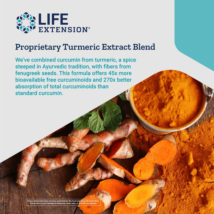 Life Extension Curcumin Elite Turmeric Extract 60 Capsules