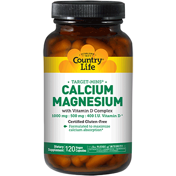 Country Life Calcium Magnesium w/ D 120 vegcaps