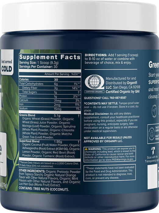 Organifi Green Juice 30-Day Supply 9.8 oz