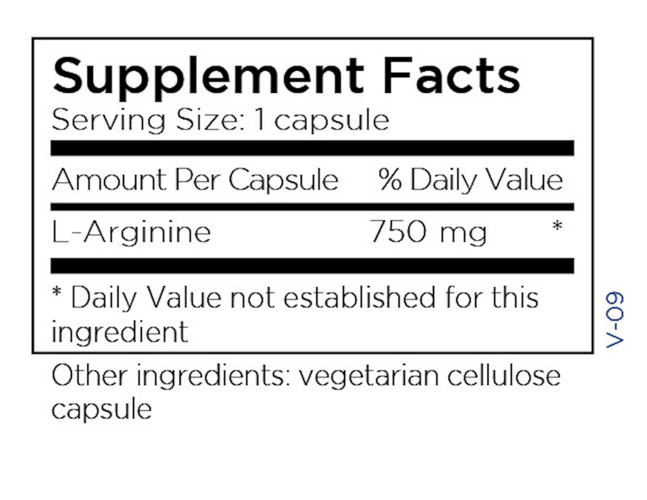 Metabolic Maintenance L-Arginine 750 mg 120 caps