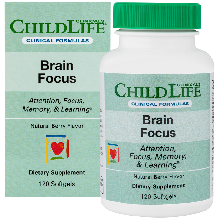 ChildLife Clinicals Clinicals Brain Focus 120 softgels