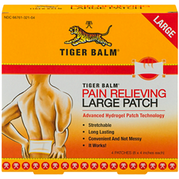Tiger Balm Tiger Balm Patch Large 8" x 4" 4 patch