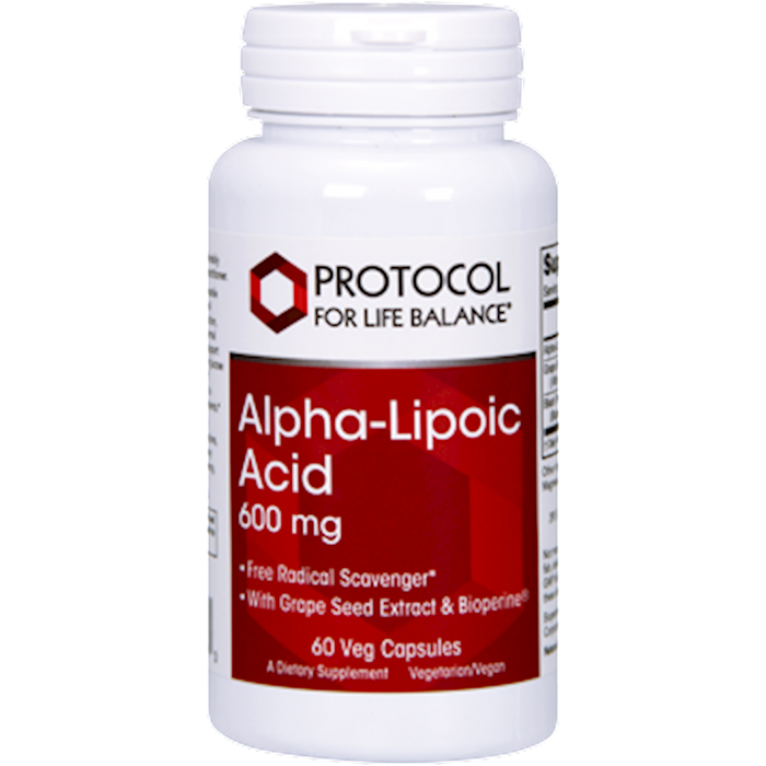 Protocol For Life Balance Alpha-Lipoic Acid 600 mg 60 vcaps