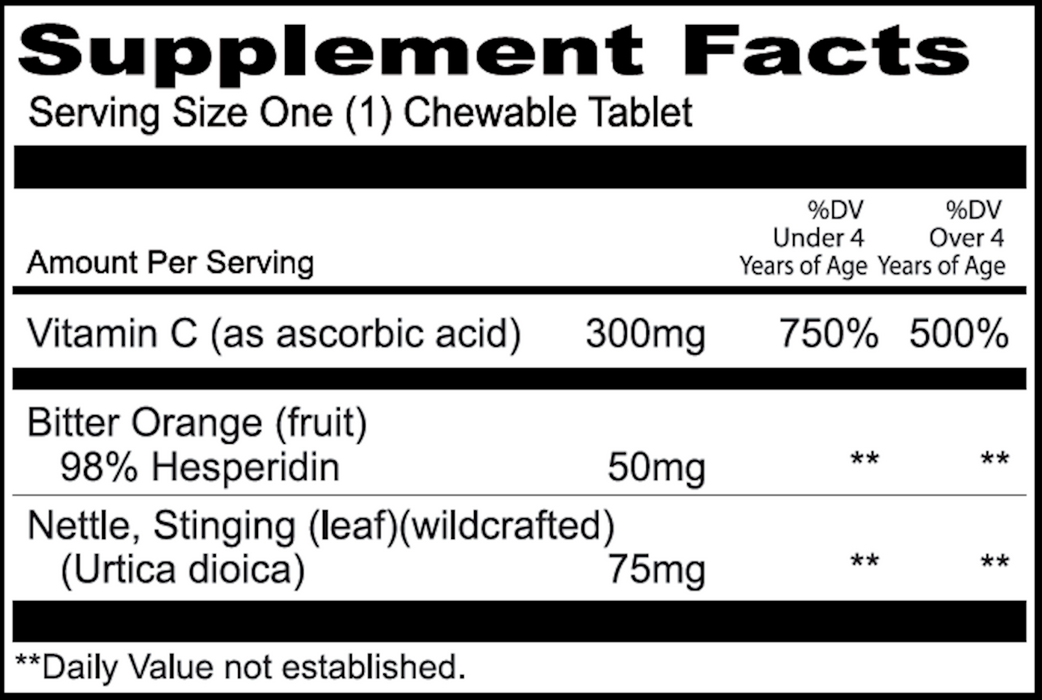 Priority One Vitamins KinderClear 60 chewable tabs