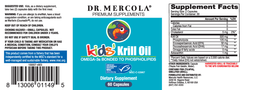 Dr. Mercola Kid's Krill Oil 60 caps