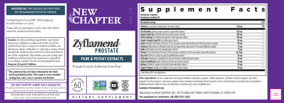 New Chapter Zyflamend Prostate 60 liquid vegcaps