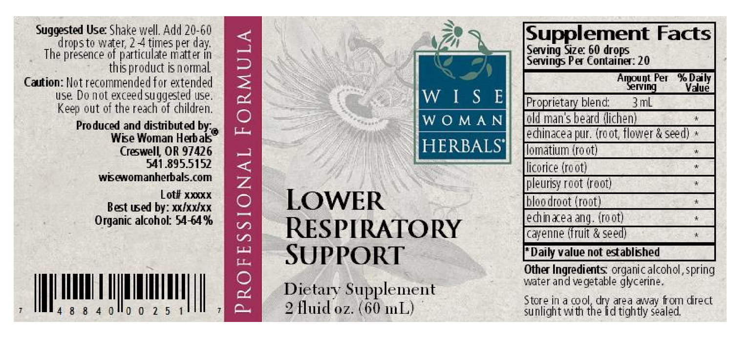 Wise Woman Herbals Lower Respiratory Support 2 oz