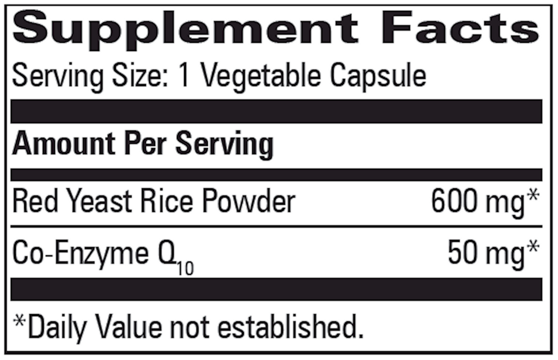 Progressive Labs Red Yeast Rice with CoQ10 60 vegcaps