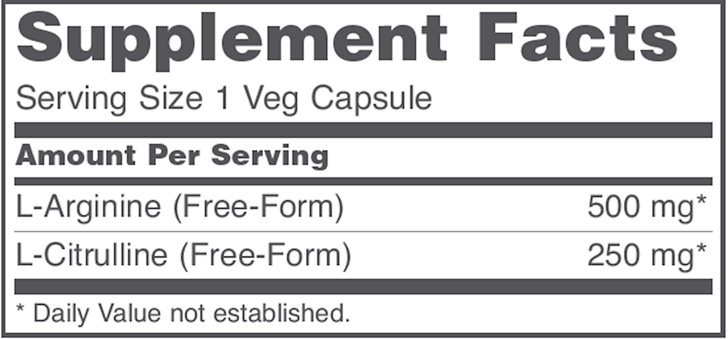Protocol For Life Balance Arginine Citrulline 500/250 120 vegcaps