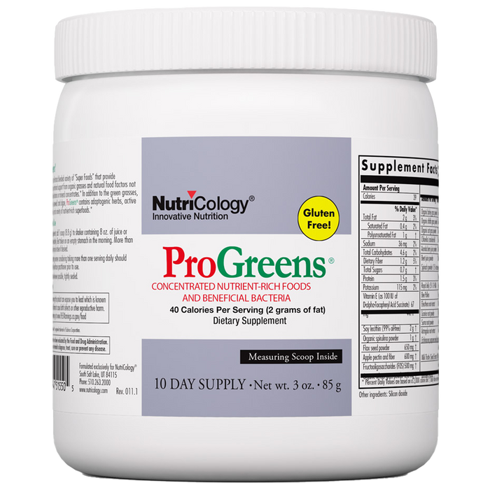 Nutricology Progreens 10 day supply 3 oz