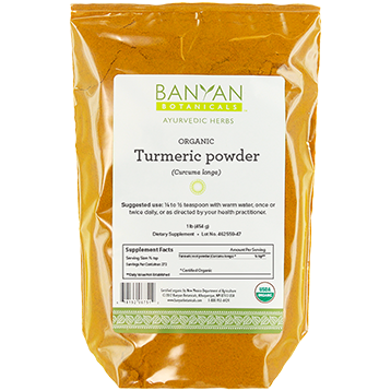 Banyan Botanicals Turmeric Root Powder, Organic 1 lb
