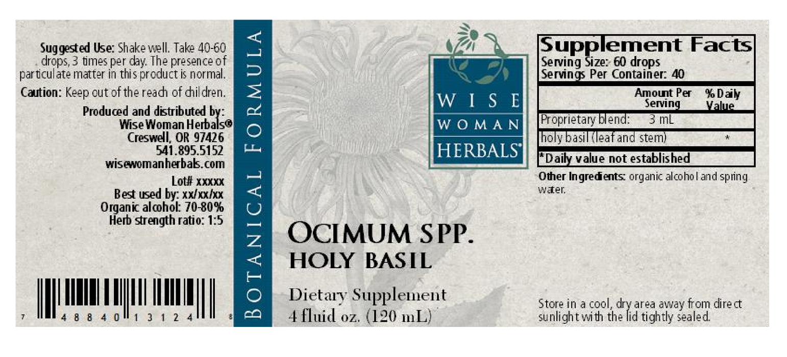 Wise Woman Herbals Ocimum spp. / Holy Basil 4 fl oz