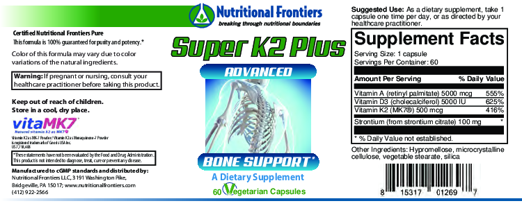 Nutritional Frontiers Super K2 Plus