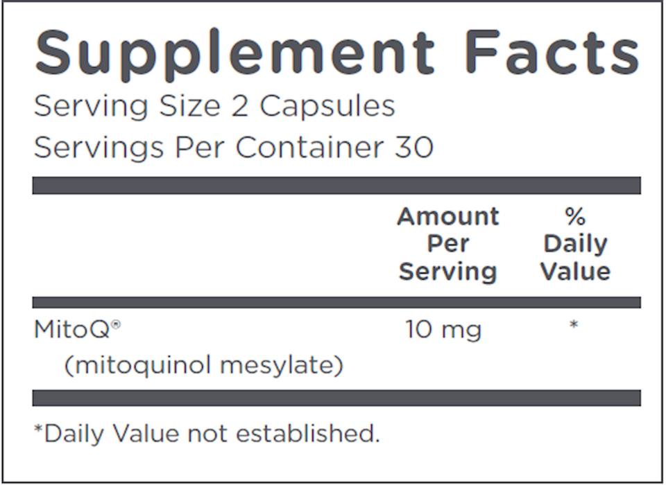 MitoQ MitoQ 5 mg 60 vegcaps