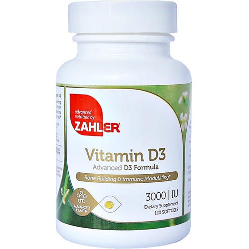 Advanced Nutrition by Zahler Vitamin D3 3000 IU 120  softgels