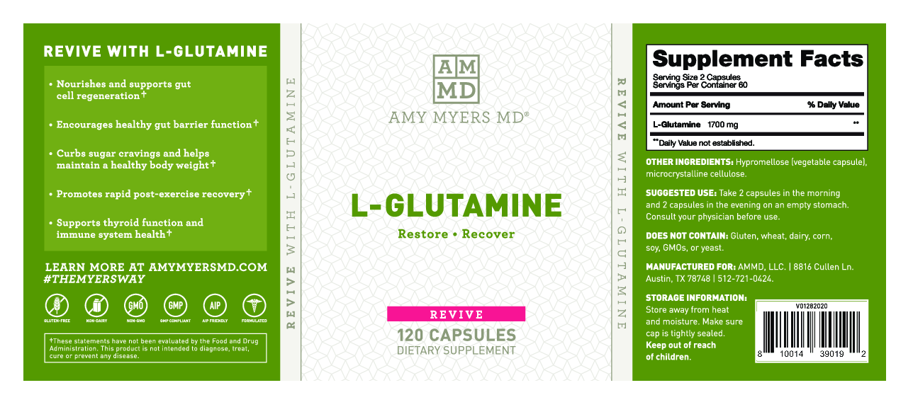 Amy Myers MD L-Glutamine 120 Capsules