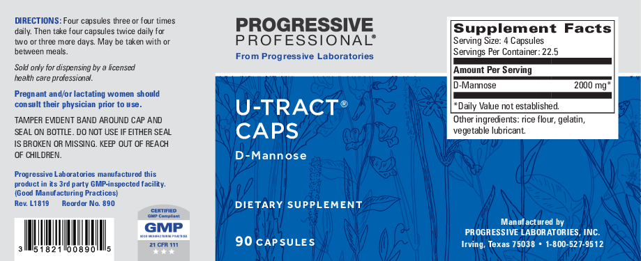 Progressive Labs U-Tract Caps  90 caps