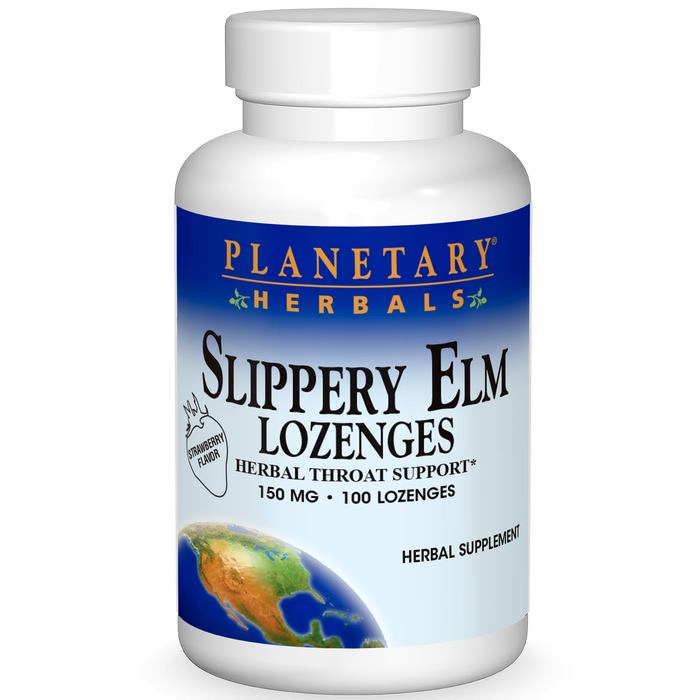 Source Naturals Slippery Elm Strawberry Lozenges 100 ct