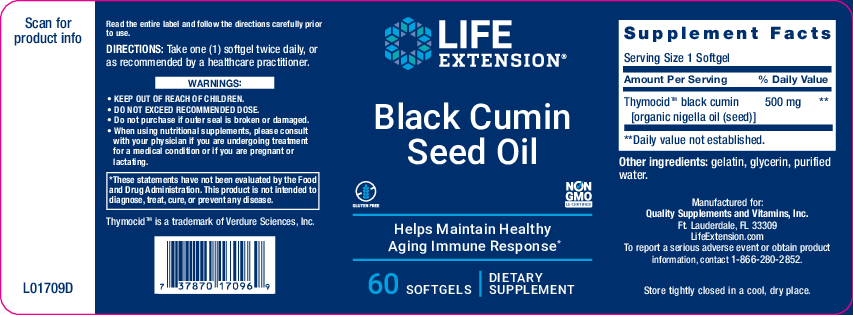 Life Extension Black Cumin Seed Oil 60 gels