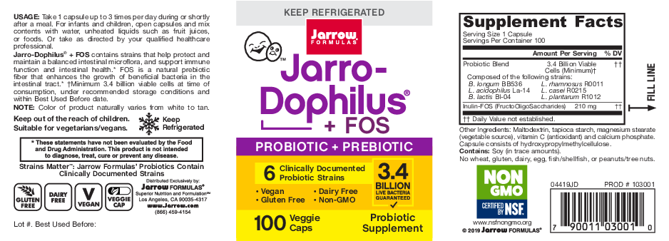 Jarrow Formulas Jarro-Dophilus + FOS 100 vegcaps