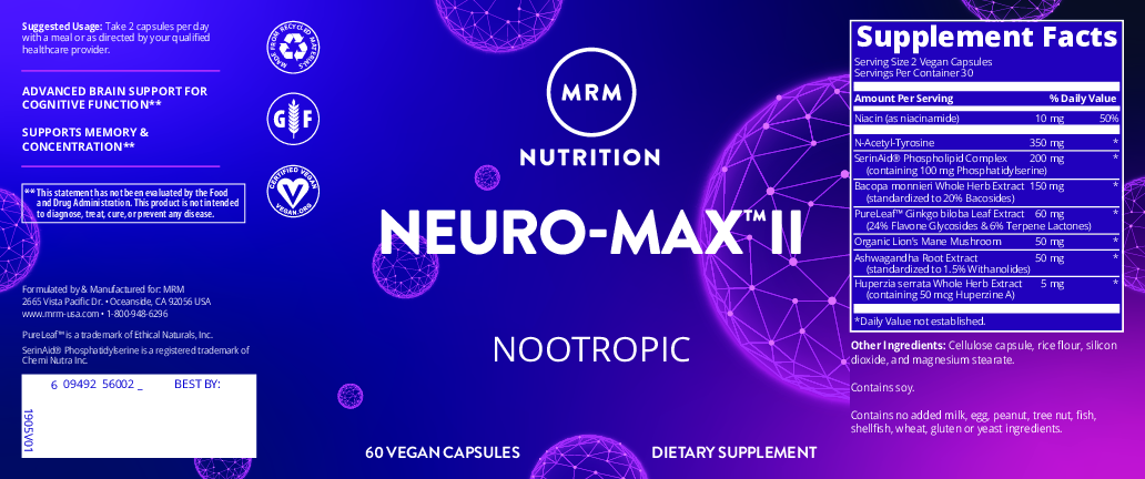 Metabolic Response Modifier Neuro Max II 60 caps