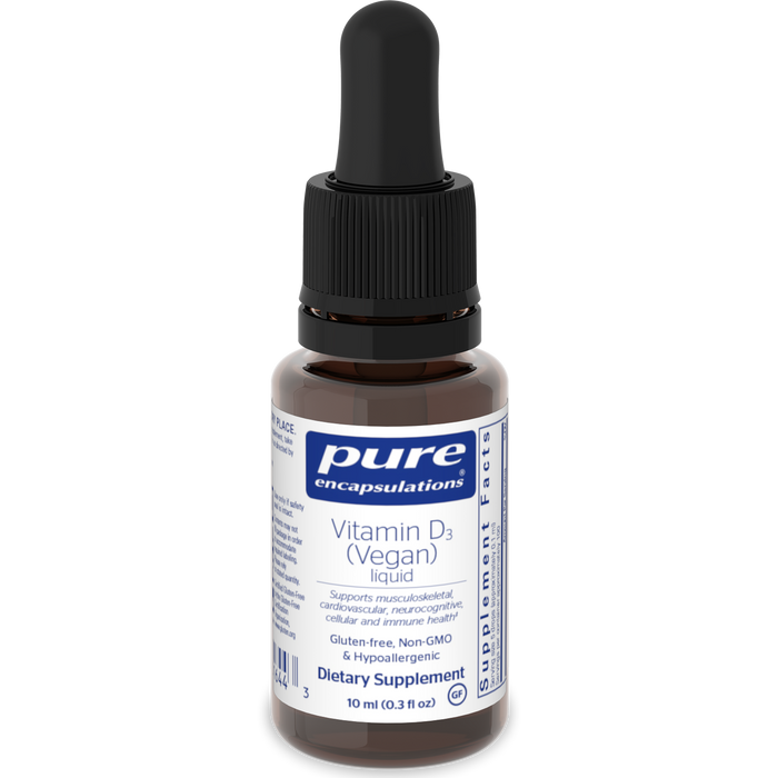 Pure Encapsulations Vitamin D3  Liquid Vegan .3 fl oz