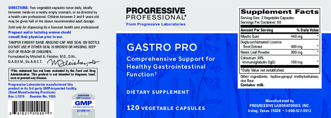 Progressive Labs Gastro Pro 120 vegcaps