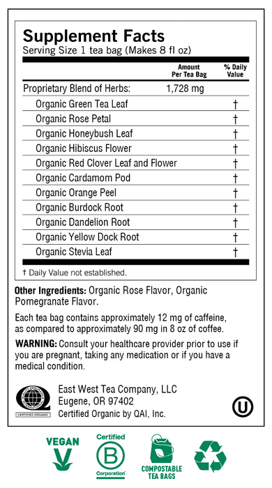 Yogi Tea Organic Rose, 17 Bags