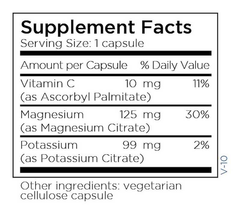 Metabolic Maintenance Potassium/Magnesium Citrate 250 caps