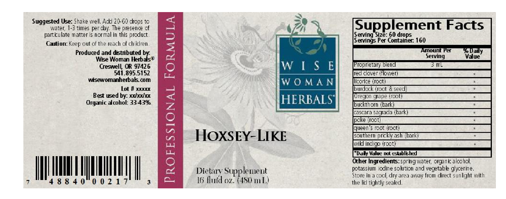 Wise Woman Herbals Hoxsey-Like Formula