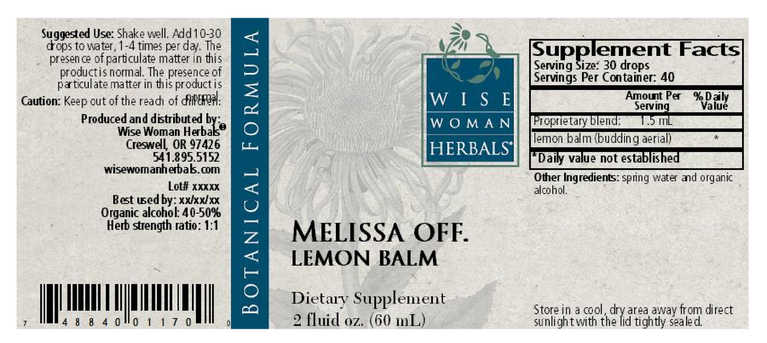 Wise Woman Herbals Melissa/lemon balm