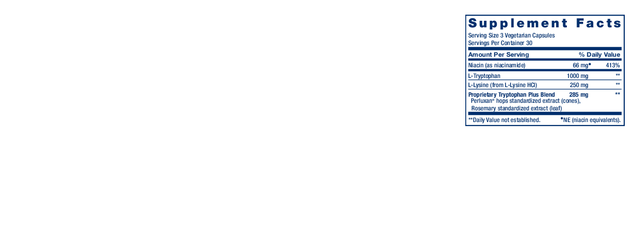 Life Extension Optimized Tryptophan Plus 90 vcaps