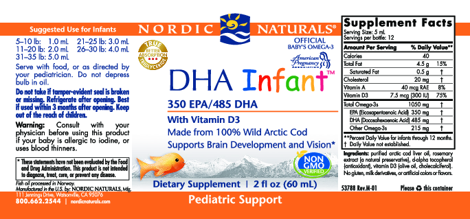 Nordic Naturals DHA Infant 2 oz