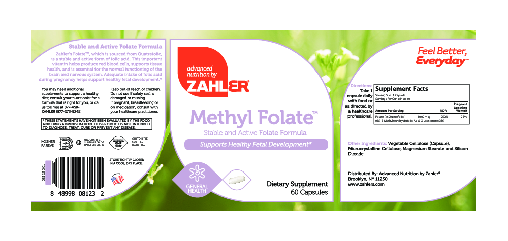 Advanced Nutrition by Zahler Methyl Folate 60 caps