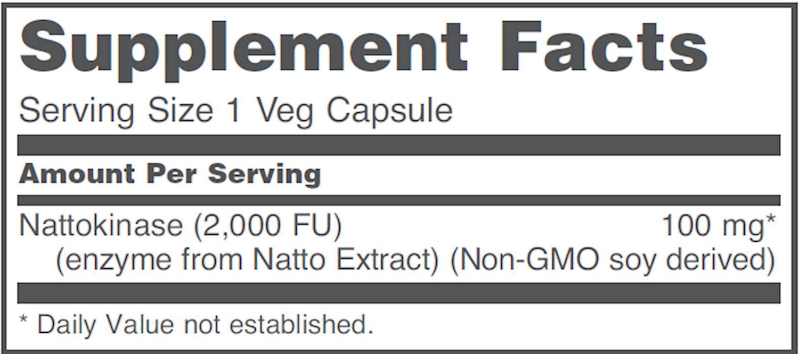 Protocol For Life Balance Nattokinase 100 mg 60 vegcaps
