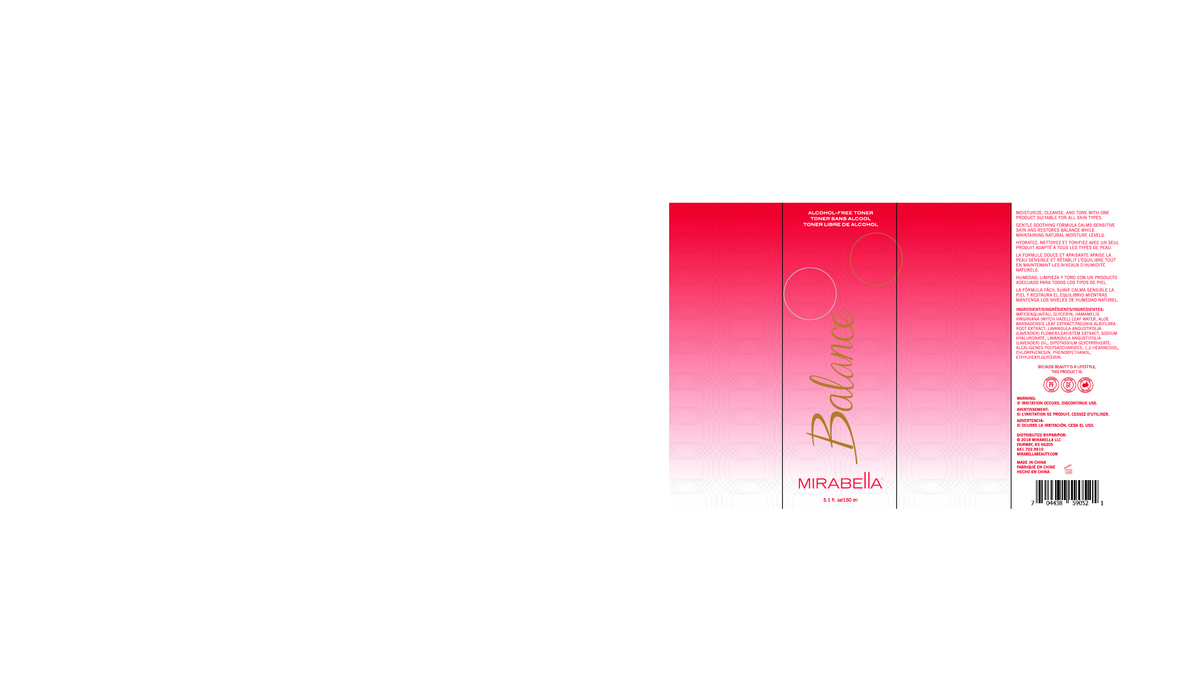 Mirabella Beauty Balance Alcohol-Free Toner 5.1 fl oz