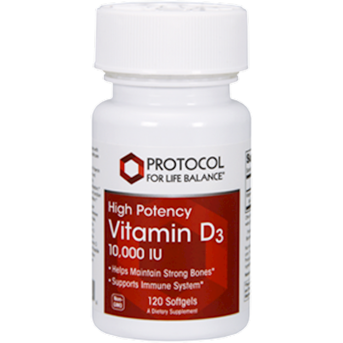 Protocol For Life Balance Vitamin D-3 10,000 IU 120 gels