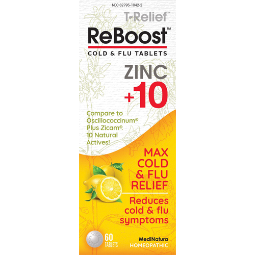 MediNatura ReBoost Zinc +10 Cold & Flu 60 tabs