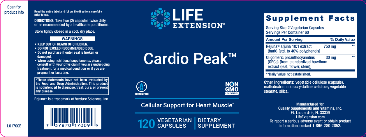 Life Extension Cardio Peak  120 vegcaps