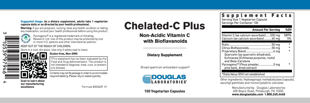 Douglas Laboratories® Chelated-C Plus 100 caps