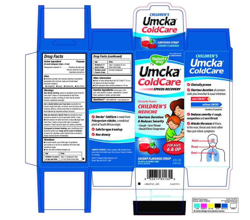 Nature's Way Umcka ColdCare Kids Syrup Cherry 4 fl oz