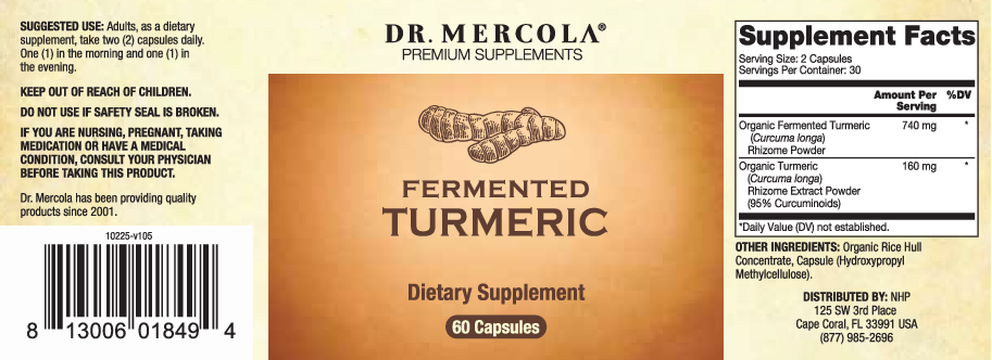 Dr. Mercola Turmeric, Fermented 60 caps