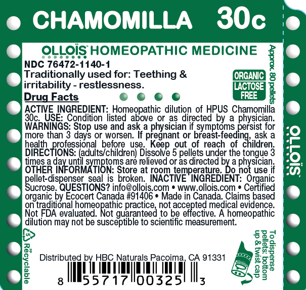 Ollois Chamomilla Organic 30c 80 таблеток