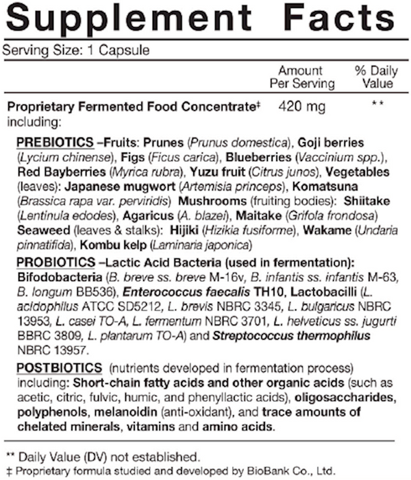 Essential Formulas Dr Ohhira's Probiotic Plus/Prof