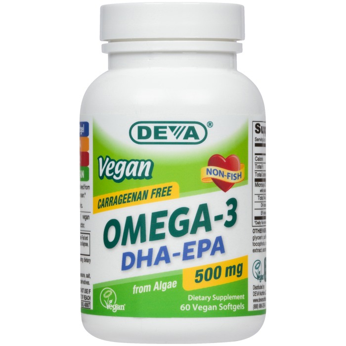 Deva Nutrition LLC Vegan DHA-EPA 500 mg 60 softgels