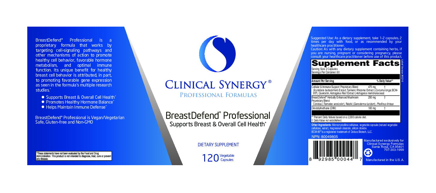 Clinical Synergy BreastDefend Professional 120 vegcaps