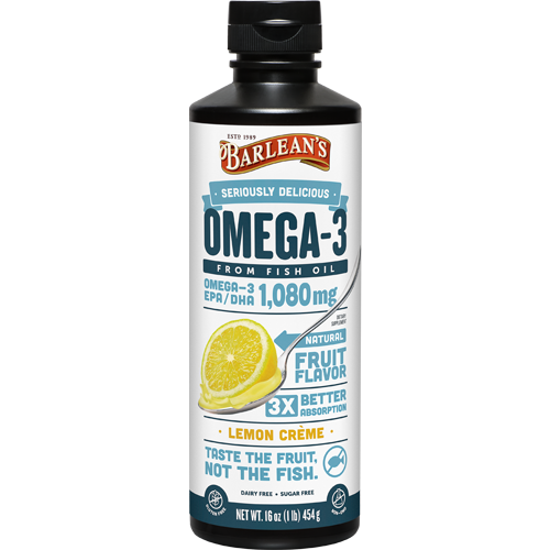 Barlean's Organic Oils Omega-3 Lemon Creme 16 oz