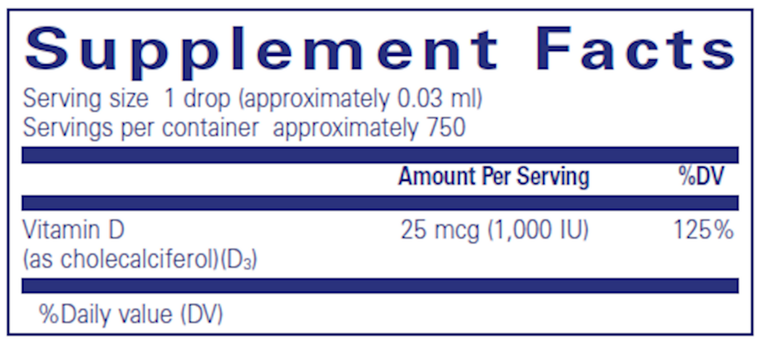 Pure Encapsulations Vitamin D3 Liquid 22.5 ml